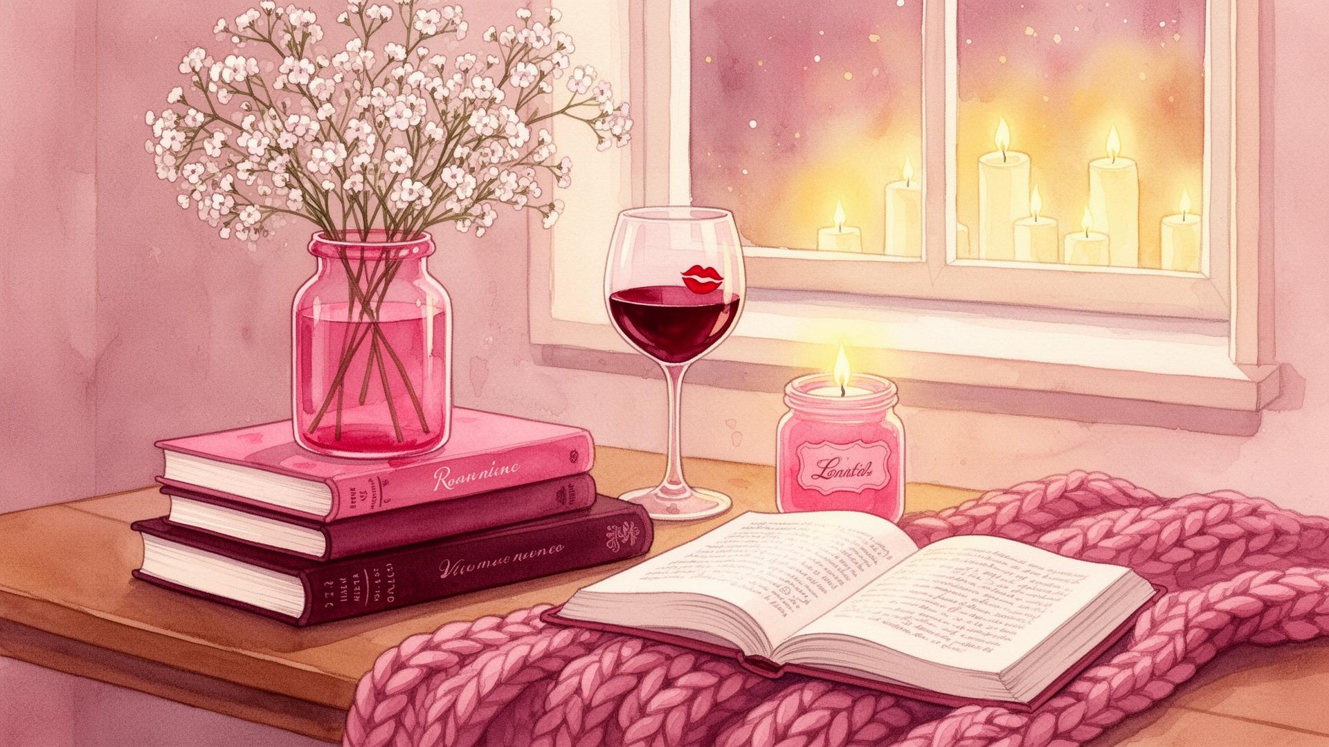 Cozy reading setup